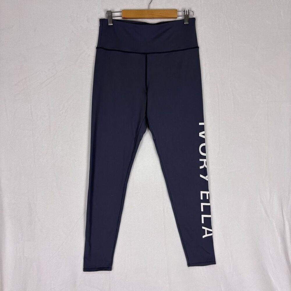 Ivory Ella Blue Leggings with Logo on Side‎ Girl's Size Large